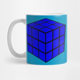 Blue Cube Mug